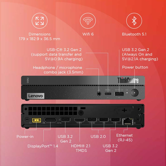 Lenovo ThinkCentre Neo 50q Gen 5 Desktop Computers