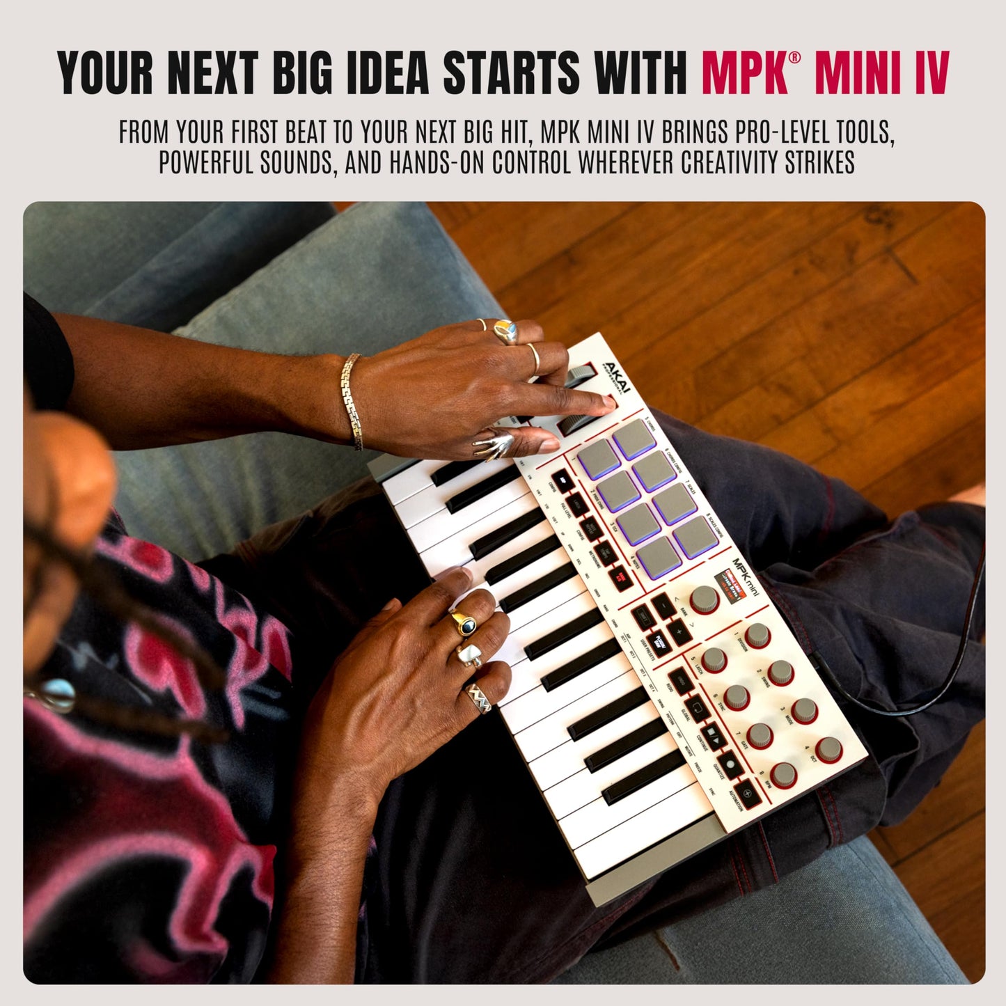 Akai Professional MPK Mini IV USB-MIDI 鍵盤控制器