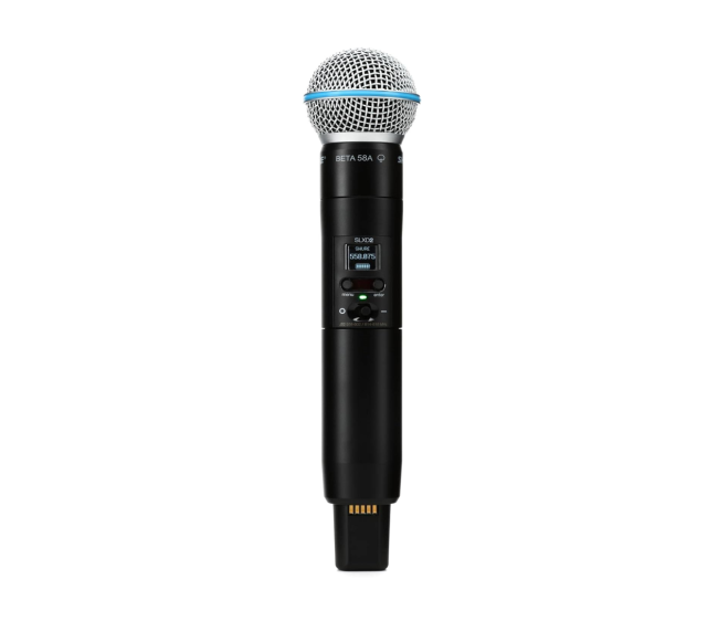 Shure ULXD2/B58 Wireless Handheld Microphone Transmitter with Beta 58A Capsule