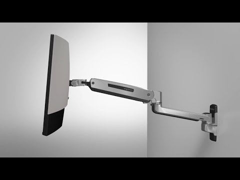 Ergotron LX Heavy Duty Sit-Stand Wall Mount Monitor Arm