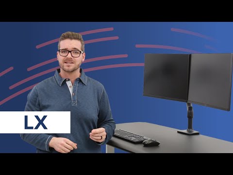 Ergotron LX Desk Monitor Arm, Tall Pole