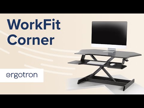 Ergotron WorkFit Corner Standing Desk Converter