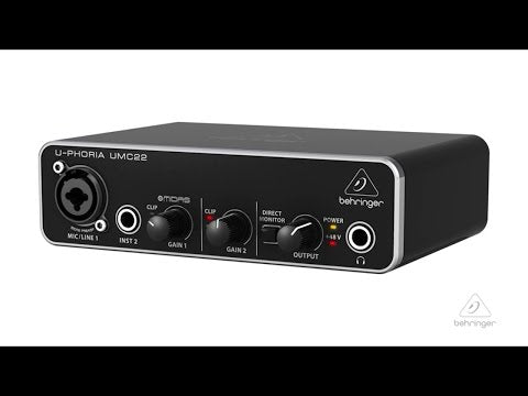 Behringer U-Phoria UMC22 USB Audio Interface