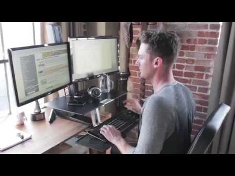 Ergotron WorkFit S Dual-Monitor Standing Desk Converter
