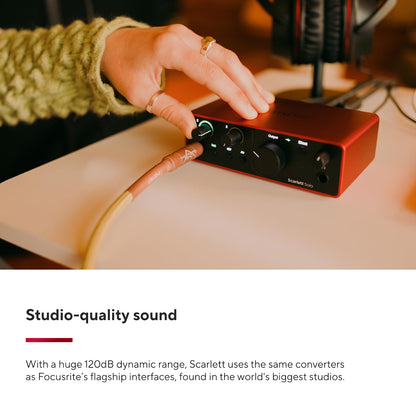 Focusrite Scarlett Solo 4th Gen USB-C Audio Interface