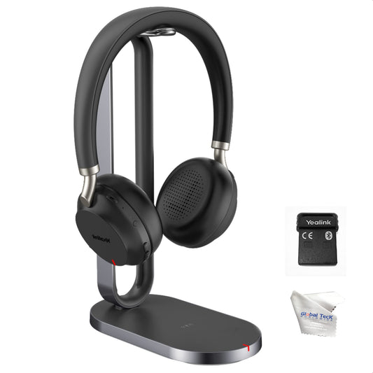 Yealink BH72 Bluetooth Wireless Headset with Charging Stand Teams Black USB-A
