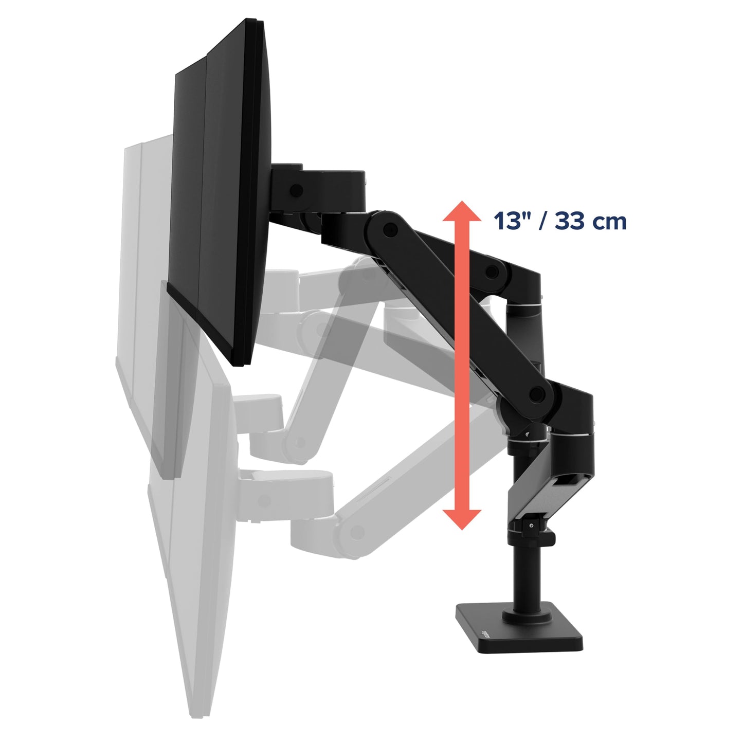 Ergotron LX Pro Dual Stacking Arm - Two Monitor Mount