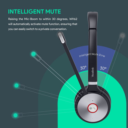 Yealink WH66 Mono DECT Wireless Headset