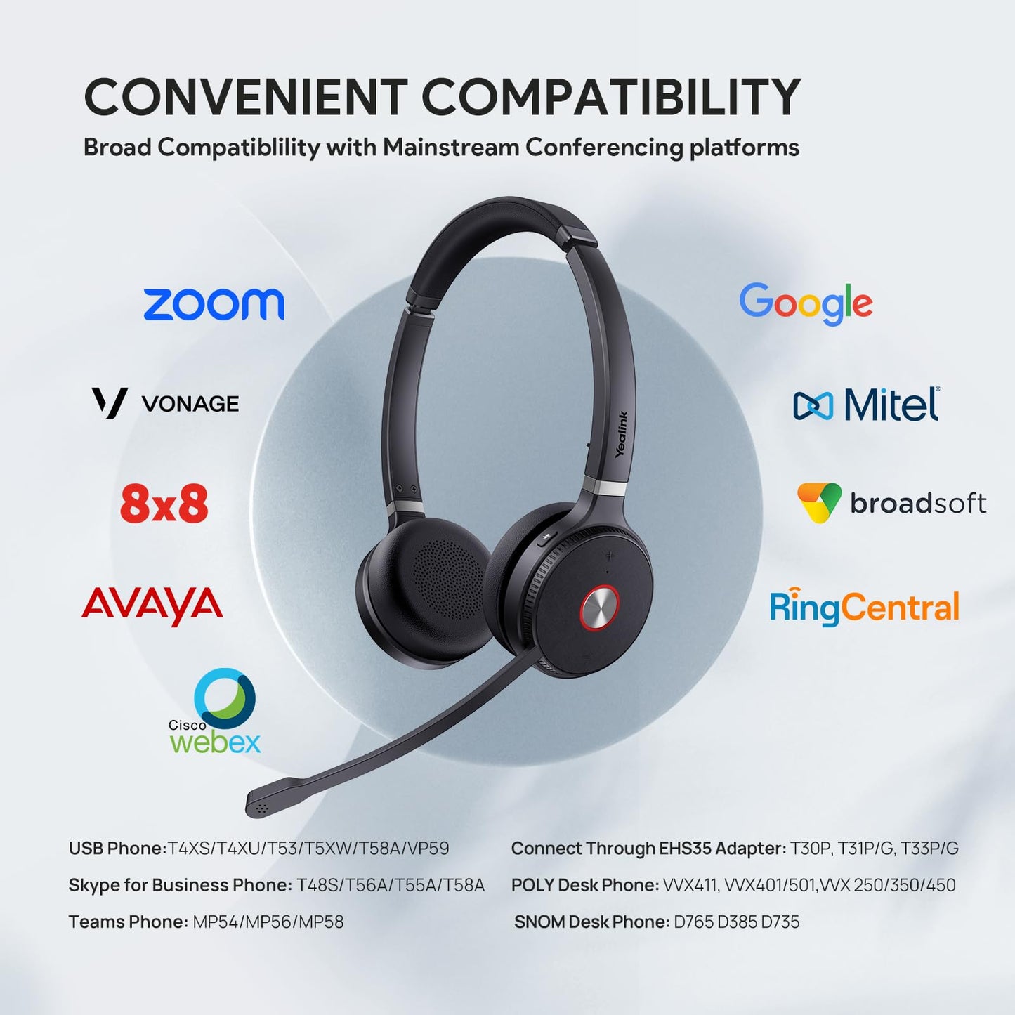 Yealink WH62 Dual UC DECT Wireless Headset