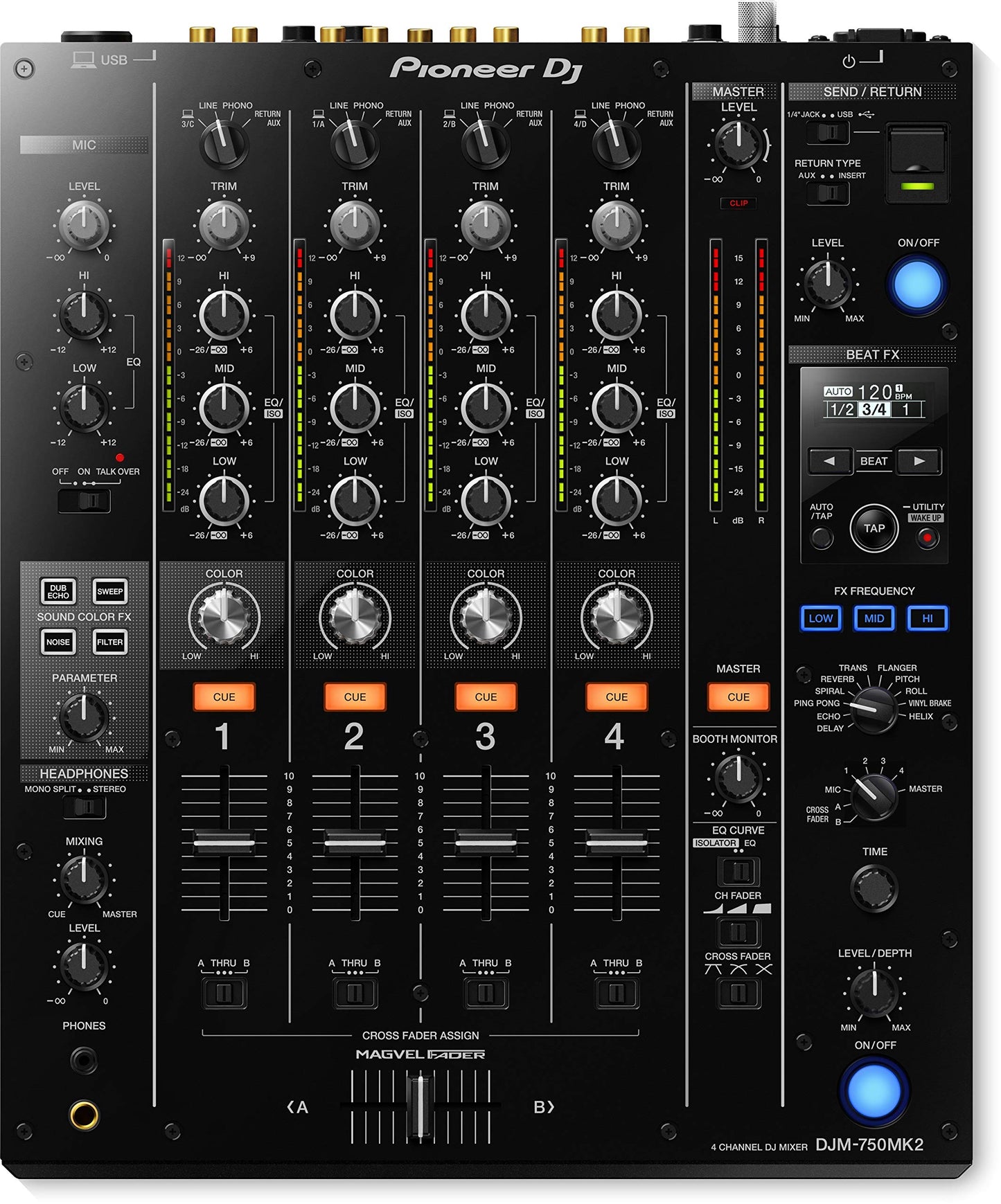 Pioneer DJ DJM-750MK2 DJ Mixer