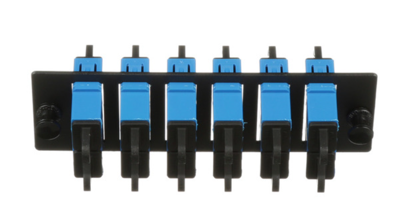Panduit FAP w/6 SC Dupl Adapters (BU) Zirconia