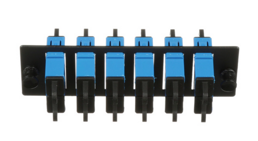 Panduit FAP w/6 SC Dupl Adapters (BU) Zirconia