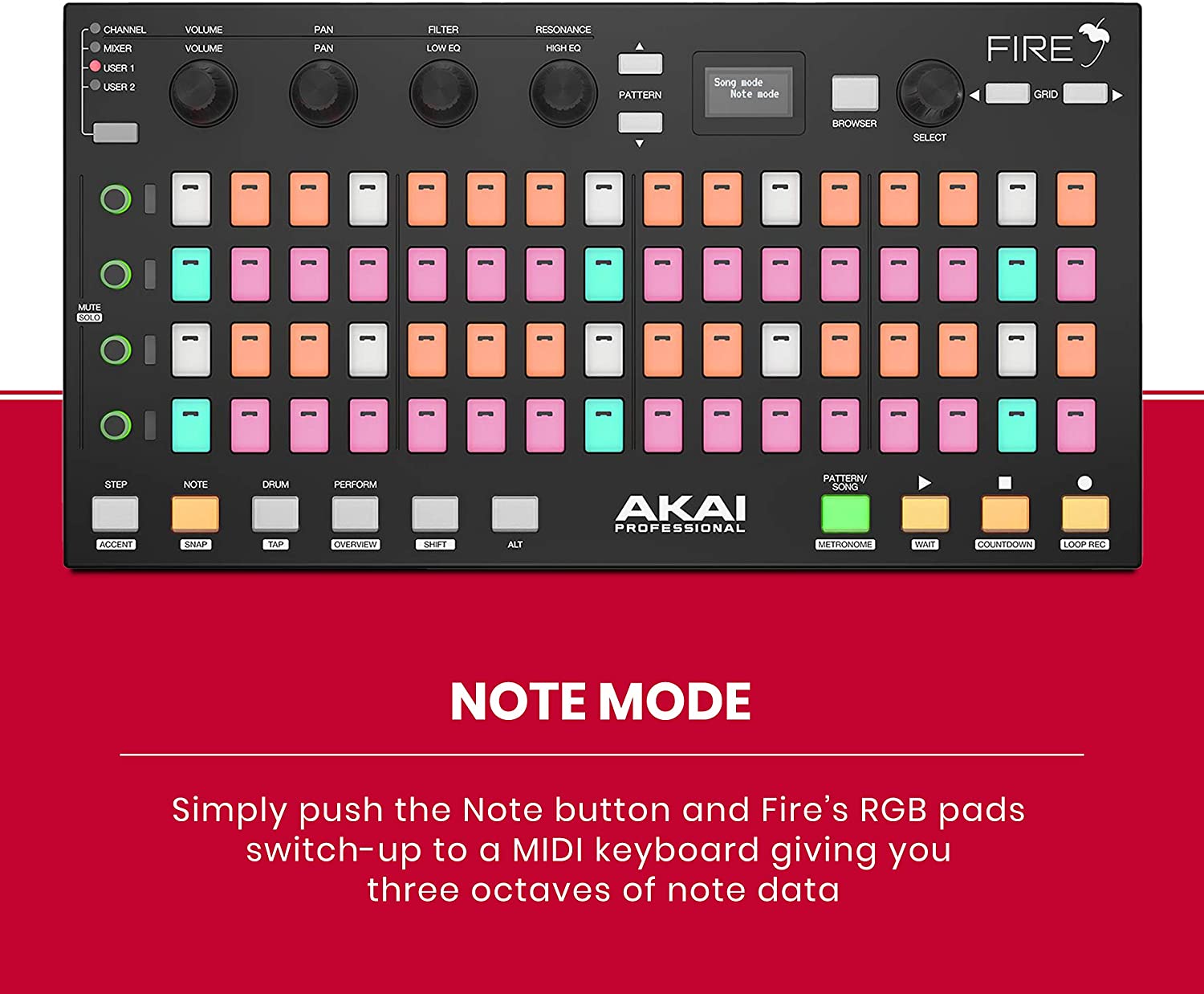 AKAI Professional Fire Midi Controller [For FL Studio] – Langya Tech