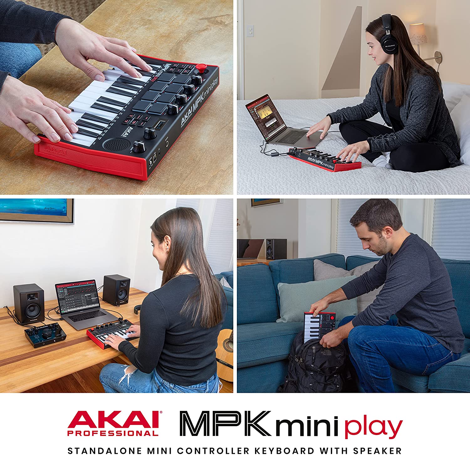 Akai MPK Mini Play - Mini Keyboard with Built-in Speakers and USB