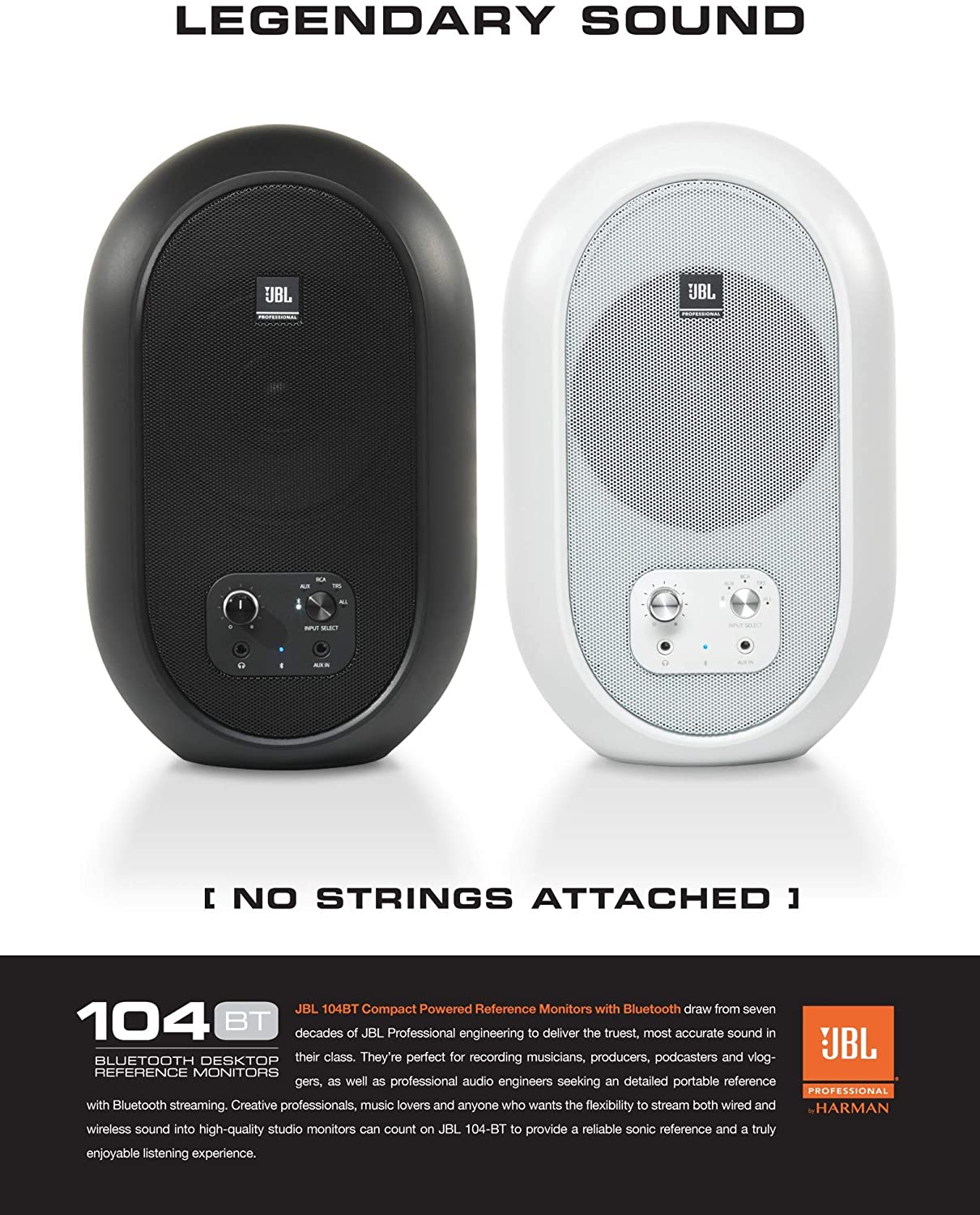 JBL Professional 104-BT Bluetooth Monitor Speakers – Langya Tech