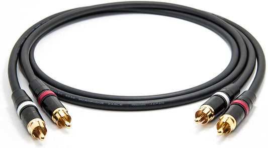Mogami 2534 Neutrik Gold 2-Male to 2-Male RCA Audio Stereo Cable